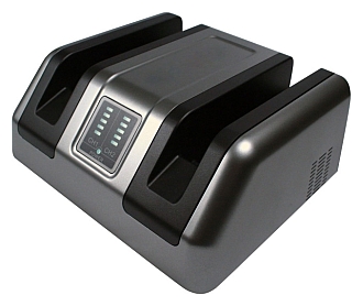 Dual Bay Battery Mains Charger for Getac S400 SU5A7 Image of a Dual Battery Charger for Getac S400 SU5A7
