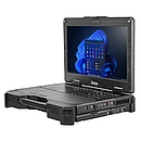 Image of a Getac X600 Pro Fully Rugged Notebook Facing Left Open