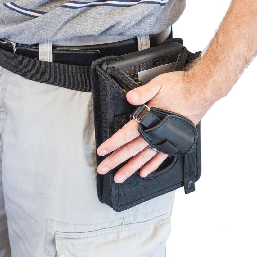 Image of an Infocase Toughmate Belt Holster with Shoulder Strap for Toughpad FZ-M1 PCPE-INFM1BH