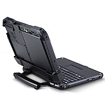 Image of a Panasonic Toughbook FZ-G2 with Keyboard and Handle from Left Angle FZ-VEKG21LE
