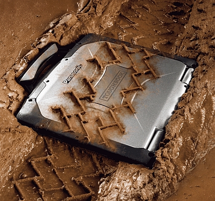 Panasonic Toughbook CF-30 run over in mud