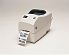 Image of a Zebra TLP2824 Plus Printer with barcode example