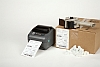 Image of a Zebra GK420 Printer with large shipping label