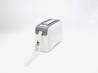 Zebra HC100 wristband printer Image of a Zebra HC100 wristband printer