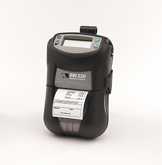 Zebra RW220 Mobile Receipt Printer Image of a Zebra RW220 Mobile Printer