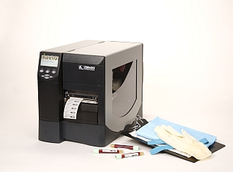 Zebra ZM400 Thermal Printer Image of a Zebra ZM400 Thermal Printer
