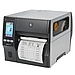 Image of a Zebra ZT421 Industrial Printer Left with Media