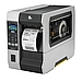 Zebra ZT610 Industrial Label Printer Angled Left with Media