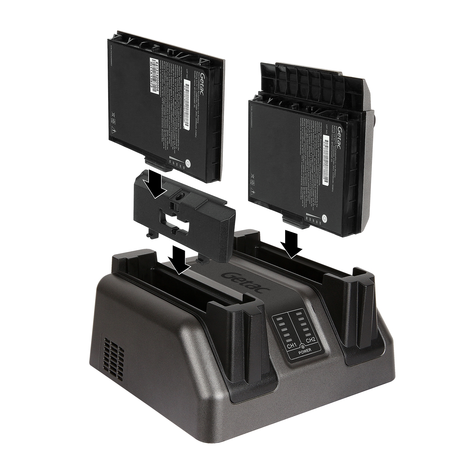 Getac Dual Bay Battery Charger for K120 GCMC_F