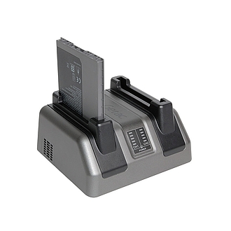 Dual-Bay Battery Charger for Getac RX10 GCMC_C Image of a Dual-Bay Battery Charger for Getac RX10 GCMC_C