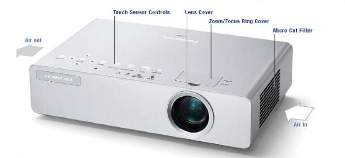 Panasonic PT-LB80 projector with dust resistant design Panasonic PT-LB80 projector with dust resistant design