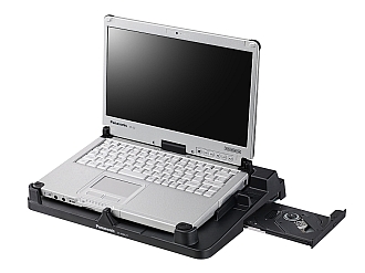Panasonic Desktop Port Replicator for Toughbook CF-C2 CF-VEBC21U Image of a Panasonic Desktop Port Replicator with DVD Drive for the Toughbook CF-C2 CF-VEBC21U