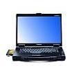 Image of a Panasonic Toughbook CF-52 Head On with DVD Drive Open