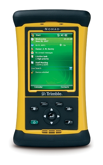 Trimble Nomad 900 Series Rugged Handheld Computer Image of a Trimble Nomad Rugged Handheld Computer