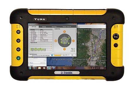 Trimble Yuma Rugged Tablet Computer Image of a Trimble Yuma Rugged Tablet Computer